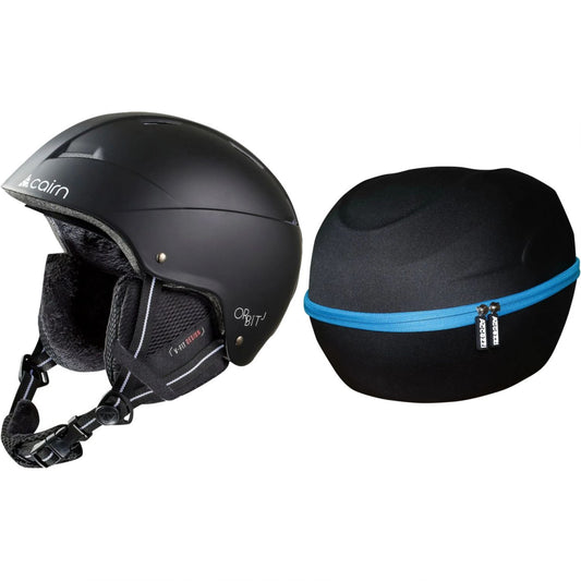 Cairn Orbit junior, Skidhjälm, Svart + Accezzi Cortina, hjälmcase