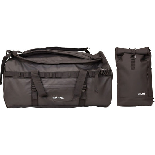 Helios Adventure Duffel Bag, 60L + Helios Urban, Ryggsäck, 26L, Svart