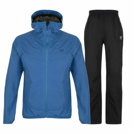 2117 of Sweden Jacks, regnställ, junior, blå