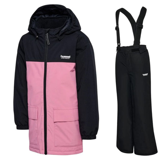Hummel hmlJR Block WP 8K/10K set, rosa/svart, junior