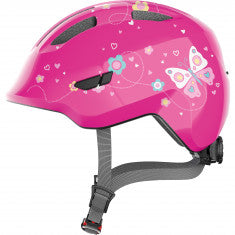 Abus Smiley 3.0, Cykelhjälm, Junior, Pink Butterfly