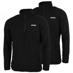 Accezzi Fleecetröja, Herr, Svart, 2-pack