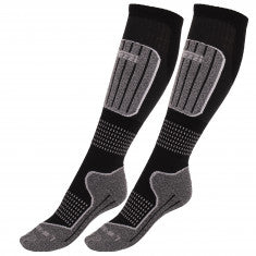 Accezzi Merino 20 Skidstrumpor, 2 par, Junior, Svart