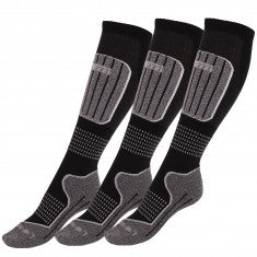Accezzi Merino 20 Skidstrumpor, 3 par, Svart