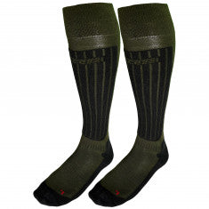 Accezzi Merino 80, Skidstrumpor, 2 par, Grön
