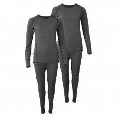 Accezzi Merino, Underställ, Dam, Grå, 2 set