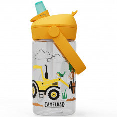 Camelbak Thrive Flip Straw Kids 400ml, vattenflaska, barn, traktorer och träd