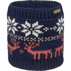 Carin Mae, halsvärmare, junior, terracotta jacquard
