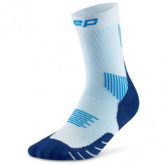 CEP Core Run Socks Mid Cut 5.0, löparstrumpor, dam, ljusblå