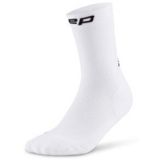 CEP Core Run Socks Mid Cut 5.0, löparstrumpor, herr, vit