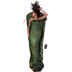 Cocoon MummyLiner, 100% Silke, mörk olivgrön