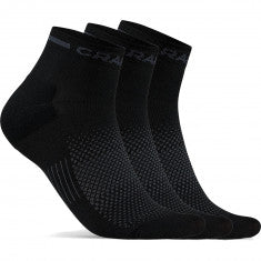 Craft CORE Dry Mid, Strumpor, 3 par, Svart