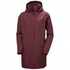 Helly Hansen Aden Insulated, Regnkappa, Dam, Mörkröd