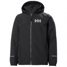 Helly Hansen JR Juell, Regnjacka, Barn, Svart