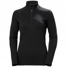 Helly Hansen Lifa Merino Midweight 1/2 Zip, Dam, Svart