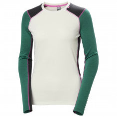 Helly Hansen Lifa Merino Midweight Crew, Dam, Grön