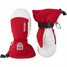 Hestra Army Leather Heli Ski Jr, Skidvantar, Junior, Röd