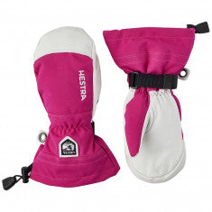 Hestra Army Leather Heli Ski, Skidvantar, Junior, Rosa