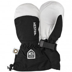 Hestra Army Leather Heli Skidvantar, Junior, Svart