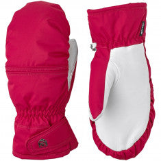 Hestra Primaloft Leather, Skidvantar, Dam, Rosa/Vit