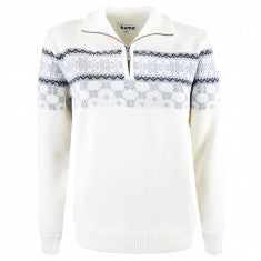 Kama Gunhild Merino Sweater, Dam, Offvit