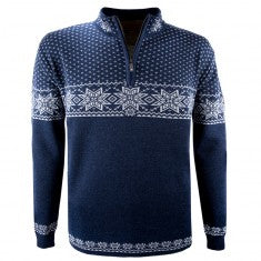 Kama Rune, Merino Sweater, Herr, Marinblå