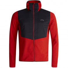 Lundhags Padje Merino Block Hoodie, mellanlager, herr, röd