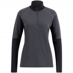 Lundhags Prime Merino Half Zip, mellanlager, dam, grå/svart
