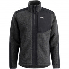 Lundhags Saruk Wool Pile Mid Full Zip, mellanlager, herr, grå