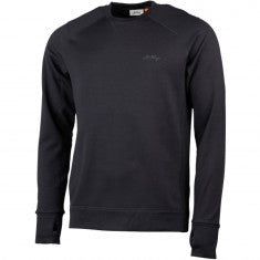 Lundhags Ullto Merino Ms Crew, mellanlager, herr, svart