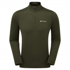 Montane Dart Xt Zip Neck, herr, grön