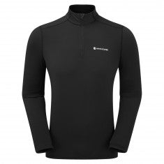Montane Dart Xt Zip Neck, herr, svart
