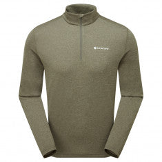 Montane Dart Zip Neck, herr, grön