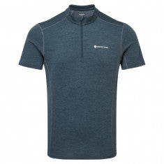 Montane Dart Zip T-Shirt, herr, blå