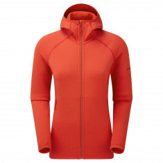 Montane F Fury Hoodie, fleecetröja, dam, röd