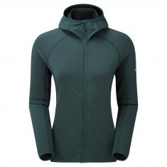 Montane F Protium Hoodie, fleece, dam, mörkgrön