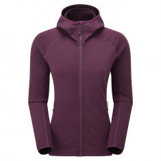 Montane F Protium Hoodie, fleecetröja, dam, mörklila