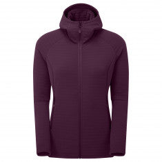 Montane F Protium Xt Hoodie, fleecetröja, dam, mörklila