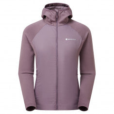 Montane F Sirocco Lite Hoodie, mellanlager, dam, lila
