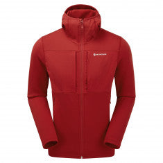 Montane Fury Xt Hoodie, fleecetröjor, herr, röd