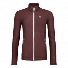 Ortovox Fleece Jacket, Dam, Mörk Röd