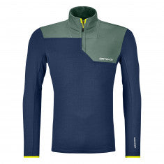 Ortovox Fleece Light Zip Neck, Herr, Mörk Blå