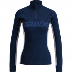 Swix RaceX Merino Half Zip, Dam, Navy