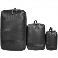 Tatonka Stuff Sack Zip Set III, packpåse, svart, 3 st.