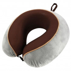 TravelSafe Resekudde med memory foam, grå/brun