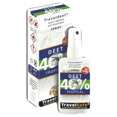TravelSafe TravelDEET Spray 40%, 60 ml.