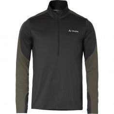 Vaude Men's Livigno Halfzip II, mellanlager, herr, svart/grön
