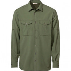 Vaude Men's Rosemoor LS Shirt II, vandringsskjorta, herr, grön