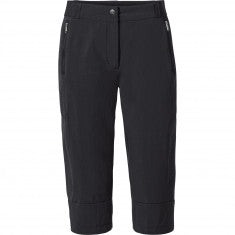 Vaude Women's Farley Stretch Capri III, vandringsbyxor, dam, svart